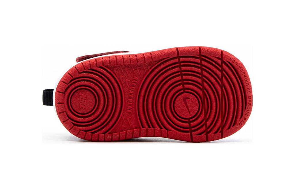Nike Кроссовки для скейтборда Court Borough Mid 2, нескользящие, амортизирующие, износостойкие, средней высоты, черные с красным CD7784-003