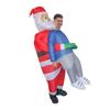 Inflatable Christmas Santa Claus Costume Funny Clothes Christmas Santa Claus Costume Air Blow-Up
