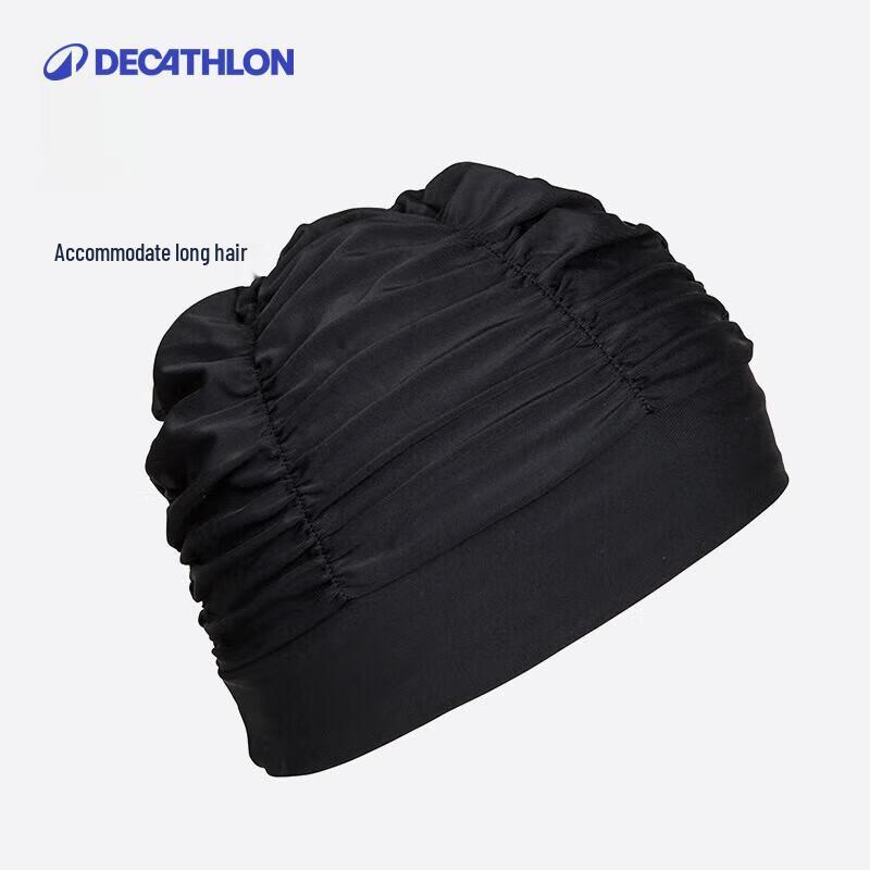 Decathlon Long Hair Mesh Swim Cap with Ear Protection