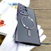 Plating Transparent For Magsafe Case For Samsung Galaxy S25 S24 S23 S22 S21 Ultra Plus S 25 24 23Ultra Mag Safe Glass Lens Cover