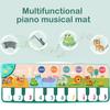 Coolplay 110x36cm Musical Piano Mat for Kids Toddlers Floor Keyboard Dance Mat with 8 Animal Sounds Baby Mat Educational Toys WBL