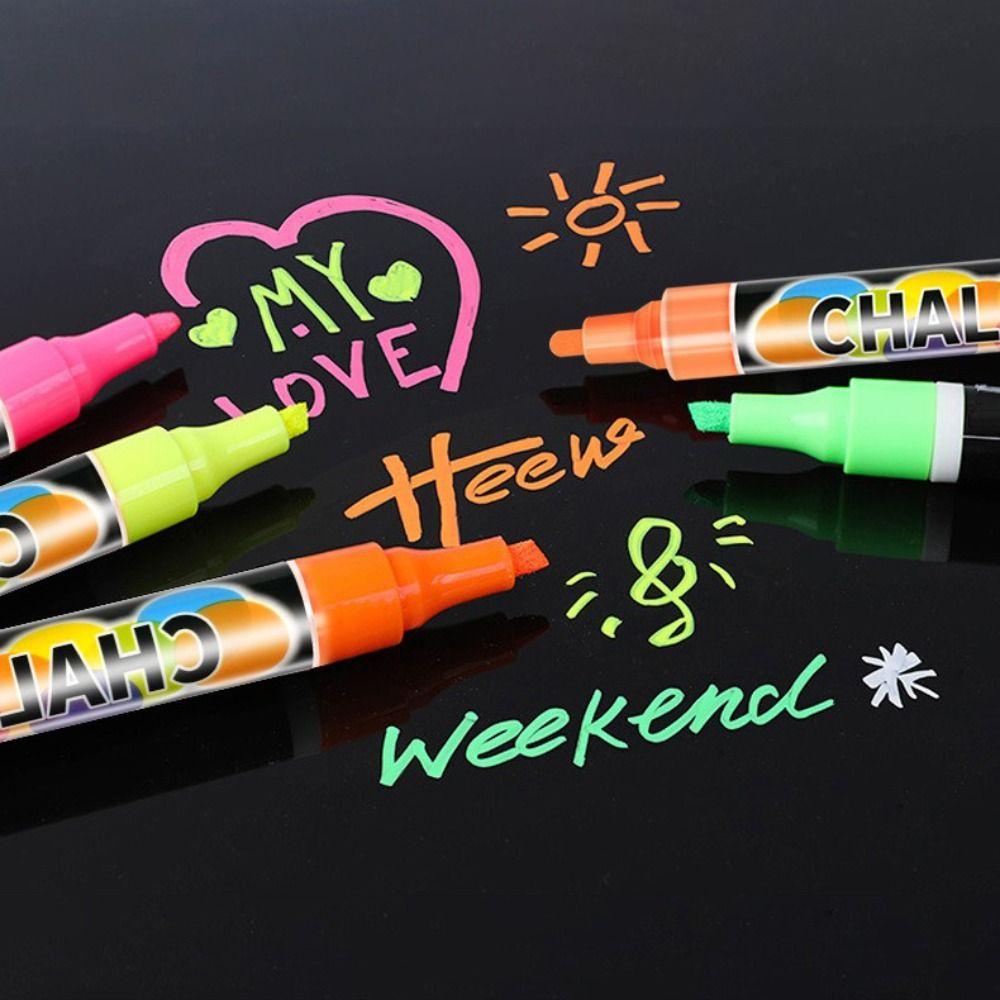 Multicolour Liquid Chalk Marker Erasable Fluorescent Pen Portable Kids Art Pen Ceramics