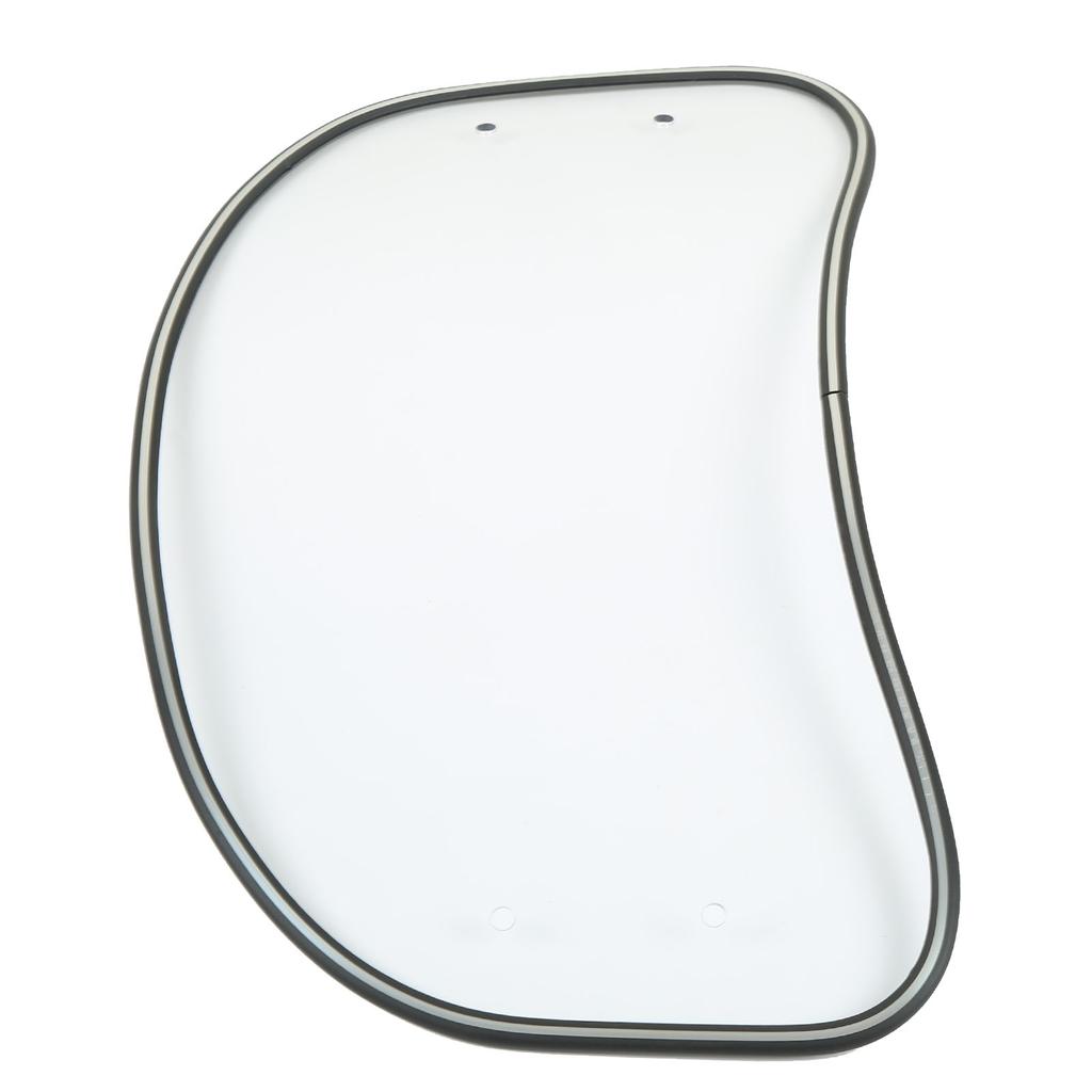 Motorcycle Oval Windshield Clear Front Windscreen Spoiler Air Wind Deflector Guard Shield Universal Fit Transparent