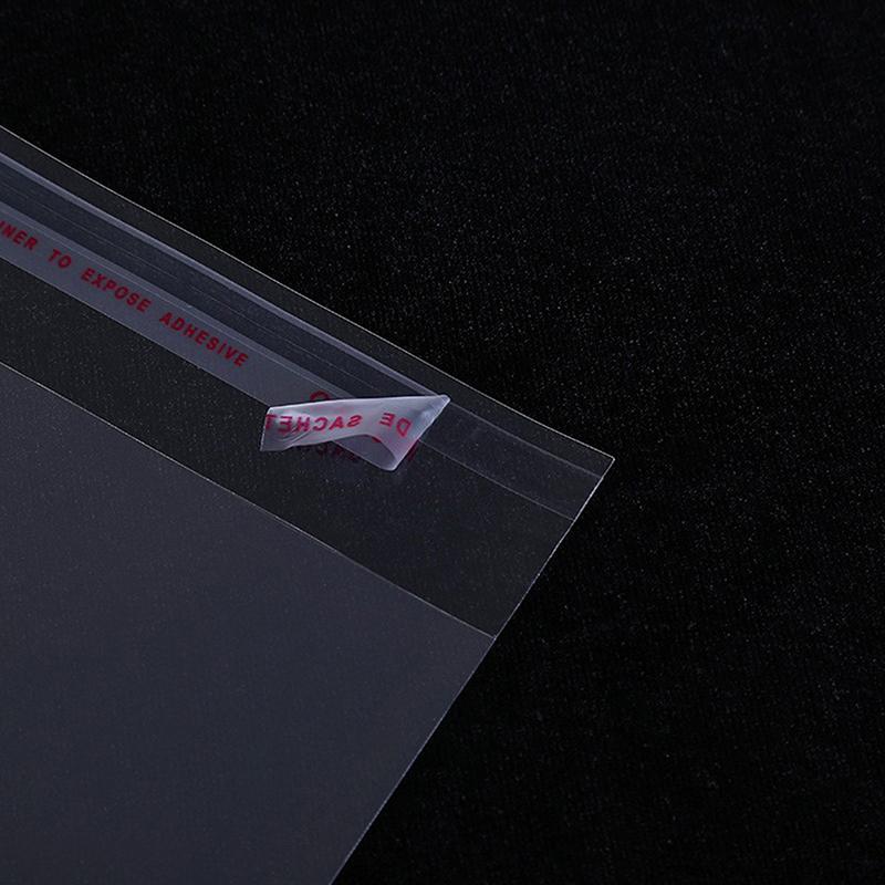 100 шт. Прозрачный самоклеящийся упаковочный пакет Пластиковые подвесные пакеты OPP Запайка Подарочные пакеты для демонстрации ювелирных изделий Розничная упаковка