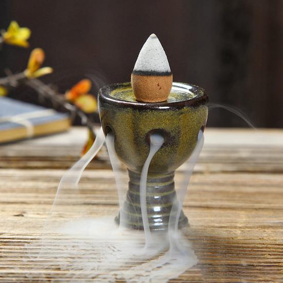 Delicate Incense Burner Surface Censer Nice-looking Ceramic Decorative Smooth Burner for Home