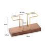 Desktop Solid Wood Paper Towel Rack Hotel Table Coffee Shop Decoration Napkin Rack Light Luxury Paper Towel Seat