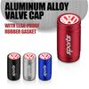 4PCS Car Badge Wheel Tires Valve Caps Metal Tyre Dust Cover For Volkswagen Golf Motion Touran Rline TDI R32 MK4 GTI Tiguan Jetta DUVWZ1