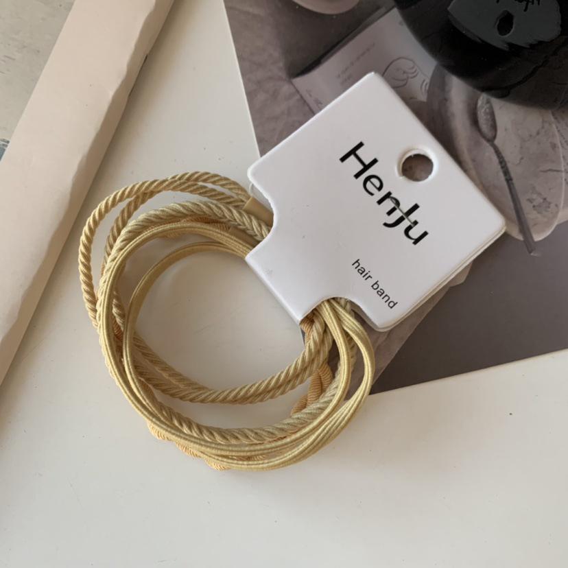 Высокоэластичная резинка цвета Morandi: Прочная, универсальная резинка для волос для высоких хвостов и тугих повязок