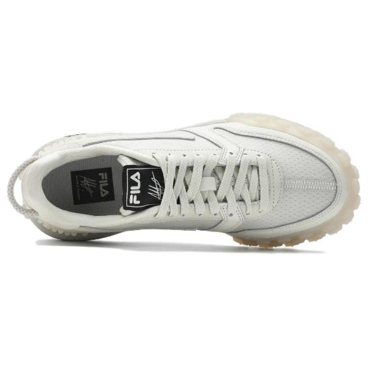 FILA Gara Cushioning Abrasion Resistant Cushioning, Wear Resistant Low top Casual Shoes Women's White F12W413112FLW