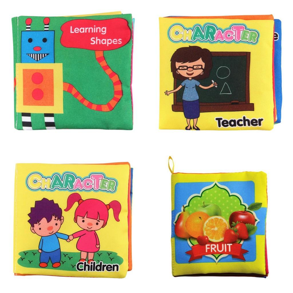 Soft And Colorful Intelligence Development Cloth Bed Cognize Book For Kids Infants