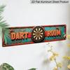 2D Flat, Aluminum Signboard, An Interesting Wall-mounted Aluminum Decoration Item Dartboard Darts Vintage Rustic, Can Be Used in Bars, Living Rooms