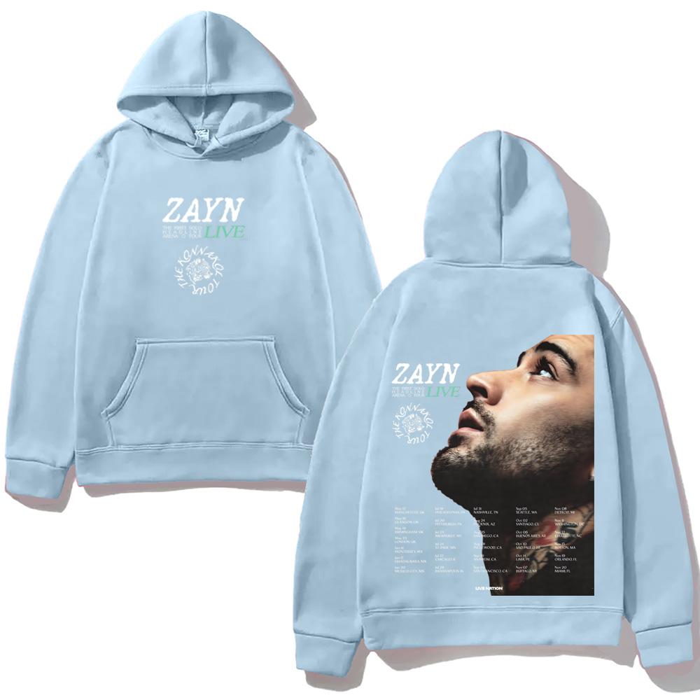 Худи Zayn Malik THE KONNAKOL TOUR 2026 Модный Эстетичный Худи Ретро Классический Мягкий Панк Удобный Худи с Капюшоном Флис