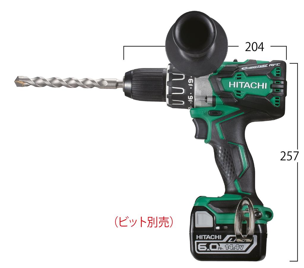 Беспроводная вибрационная дрель-шуруповерт HiKOKI (Агрессивный зеленый) DV14DBL2(2LYPK)-L