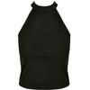 Build Your Brand Womens/Ladies Turtle Neck Crop Top