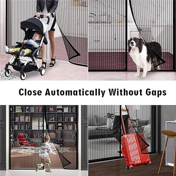 Магнитная москитная сетка большого размера, летняя антижук, занавески для дверей, сетка, автоматическое закрывание двери, волшебная сетка, кухонный экран