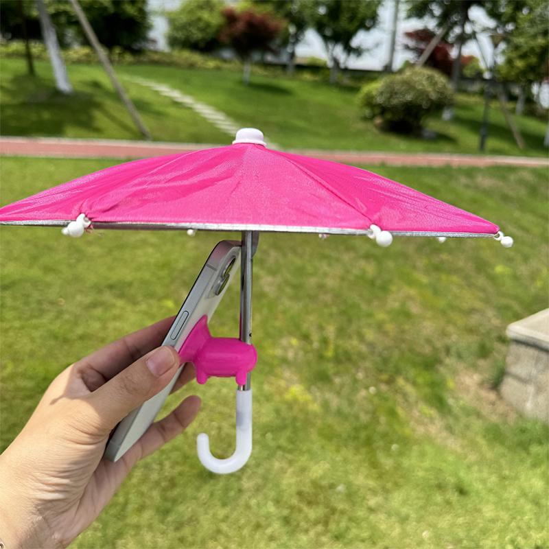 Многоцветный зонтик от солнца для мобильного телефона с присоской, подставка для телефона, чехол для улицы, солнцезащитный козырек, держатель для телефона, аксессуары