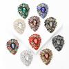 Vintage Crystal Glass Brooch for Women Rhinestone Pins Party Gifts Banquet Jewellery Accessories