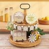 Farm Daisy Elements Tiered Tray Decoration Creative Desktop Decoration Ornament Home Decor Craft