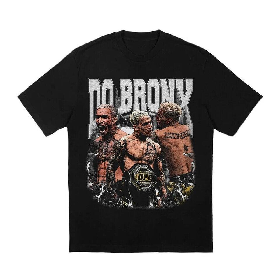Мужская футболка Charles Oliveira Do Bronx Хлопок... ГОРЯЧАЯ НОВИНКА Размер S-5XL Унисекс Футболка