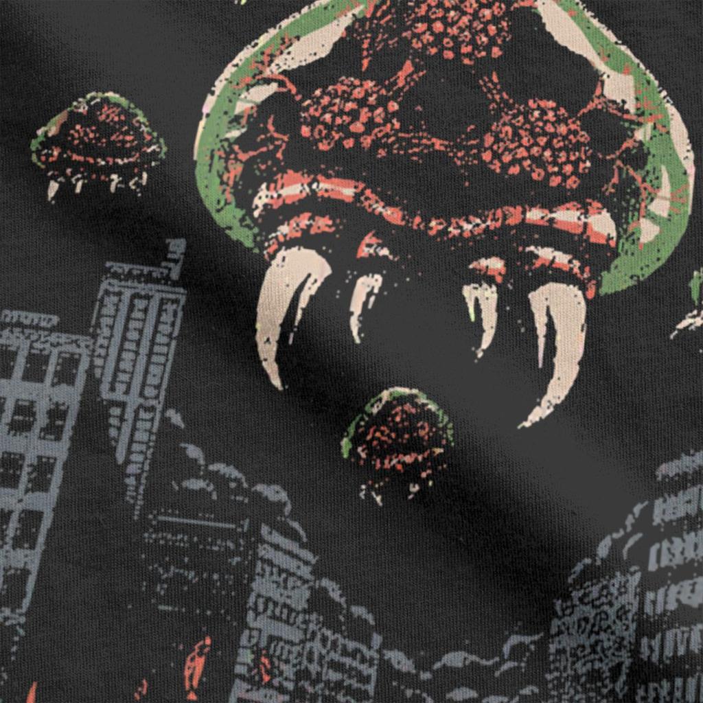 Футболка Parasitic Kaiju Super Metroid для мужчин, игровая креативная футболка из чистого хлопка, футболки с коротким рукавом, топы с графическим принтом