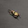 Solid Brass Simulation Insect Small Sculpture Creative Japanese Rhinoceros Beetle Insect Animal Ornament Home Decor Crafts