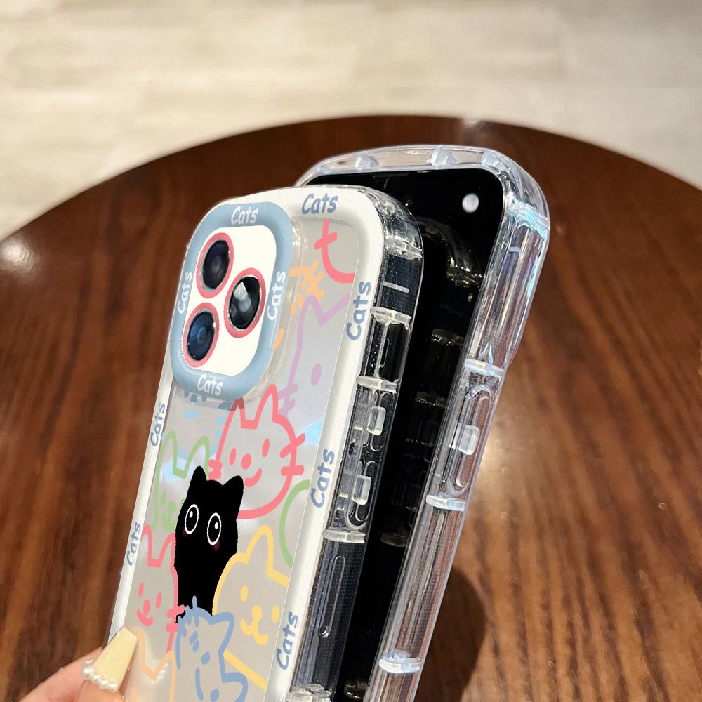 Чехлы для мобильных телефонов iPhone 11 13 XR 15 Pro Max 12 14 Pro Max чехол для iPhone 16 7 Plus 8 Plus XS Max Мультяшный узор Защита от падений Ударопрочный