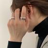 Геометрическое Зубчатое Открытое Кольцо-Круассан - Женская Корейская Мода, Хип-Хоп Стиль, Ежедневный Креативный Аксессуар на Указательный Палец