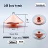High-Speed Laser Cutting Nozzle for Sheet Metal - Purple Copper, Single/Double Layer