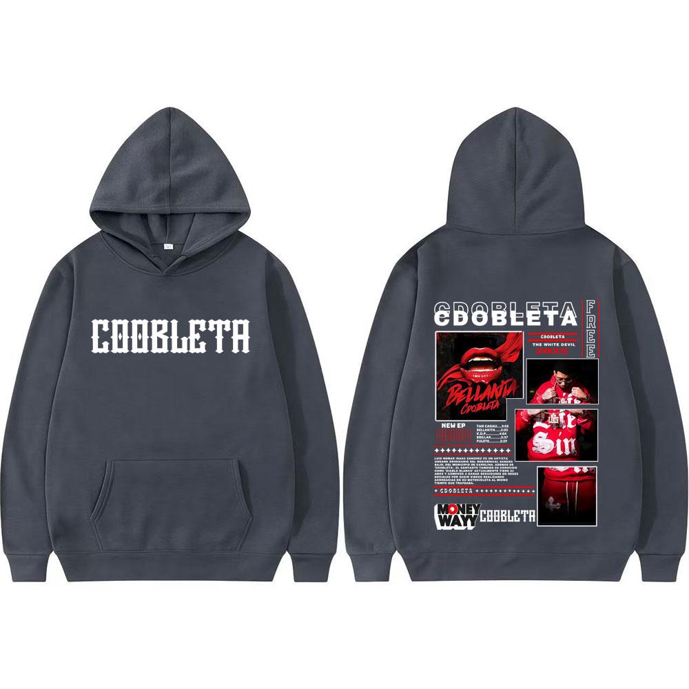 Rapper Bellakita Cdobleta Tour 2025 Print Sweatshirt Men Women High Quality Comfort Tops Hoodie Fashion Vintage Street Pullovers