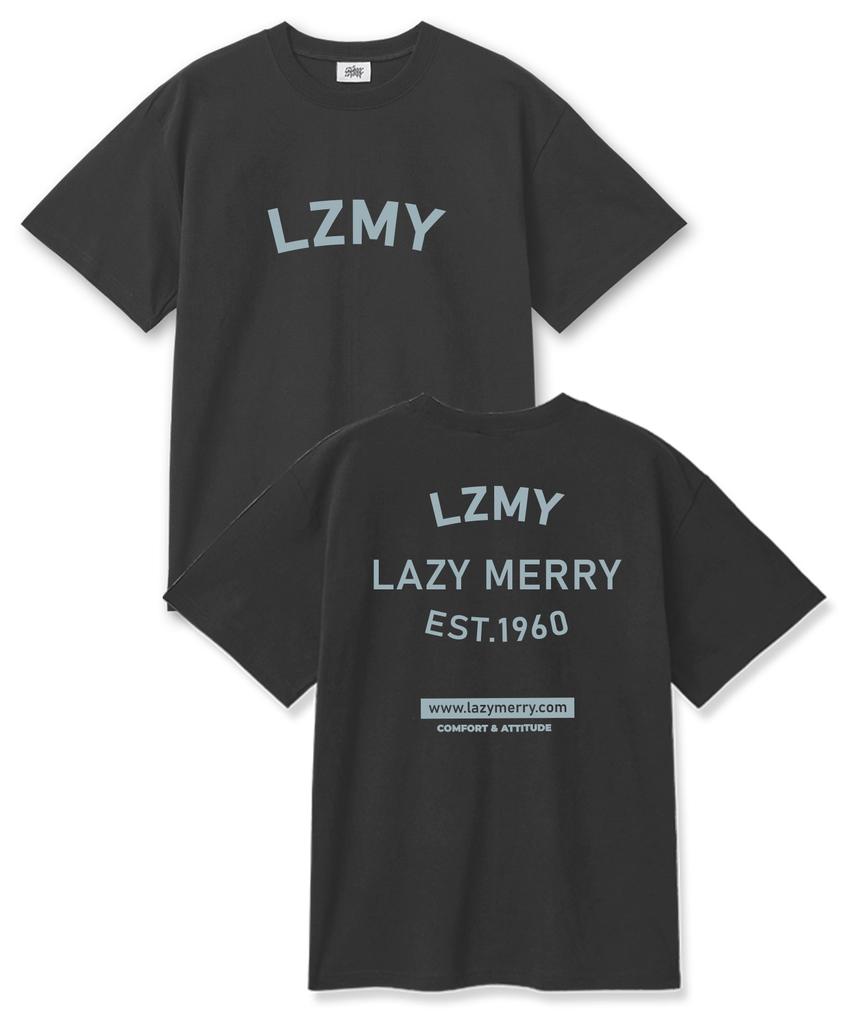 Leijimeli Lzmy Хлопковая оверсайз футболка с коротким рукавом, 20 шт., темно-серая
