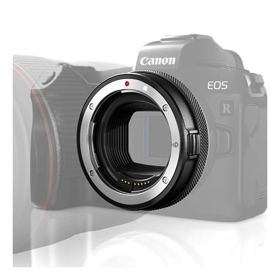 Адаптер Canon с кольцом управления для крепления EF-EOS R, Совместим с EOS R, Черный, диам.74,4×24 мм, CR-EF-EOSR