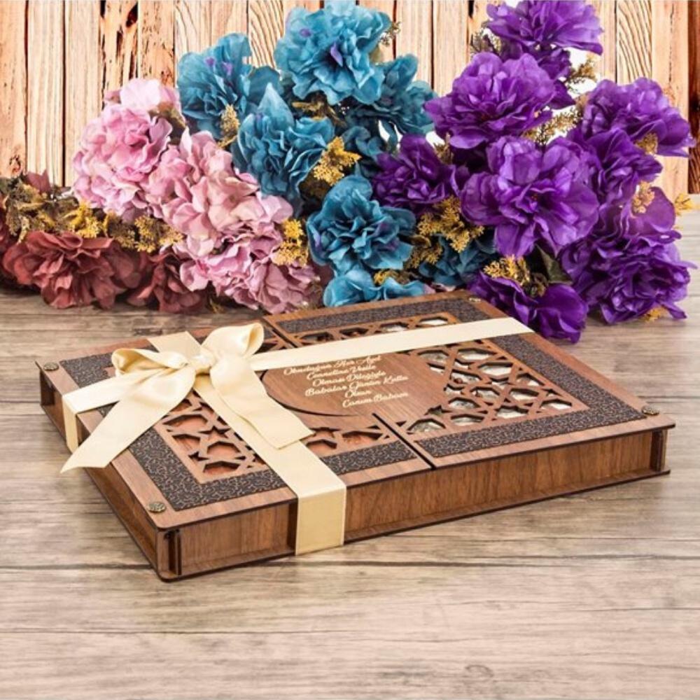 Коран, Молитвенный коврик, Исламский подарочный набор Кука Тасбих в персонализированной деревянной коробке | Исламская подарочная коробка | Исламский выпускной подарок | Исламские подарки для дома