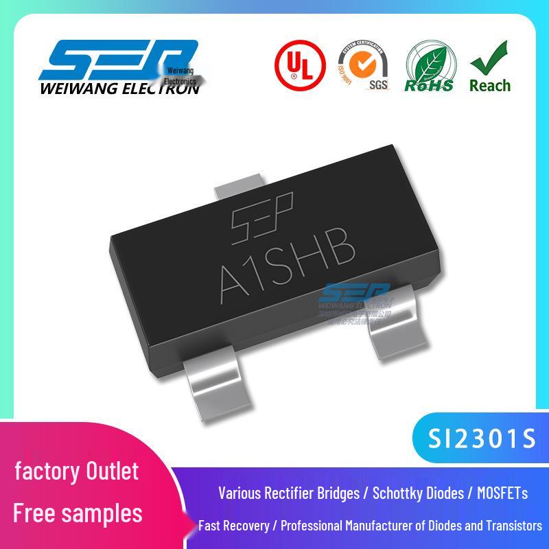 SEP SI2301S Screen Printing P-Channel MOSFET SOT-23 2.3A 20V Surface Mount