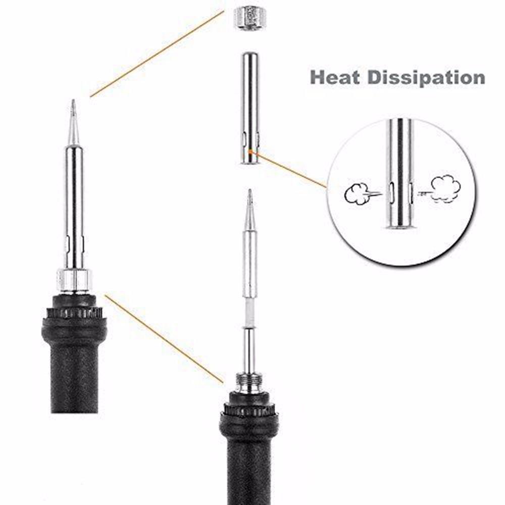 Паяльник 110 В 220 В 60 Вт, набор для ремонта ручки паяльника с регулируемой температурой