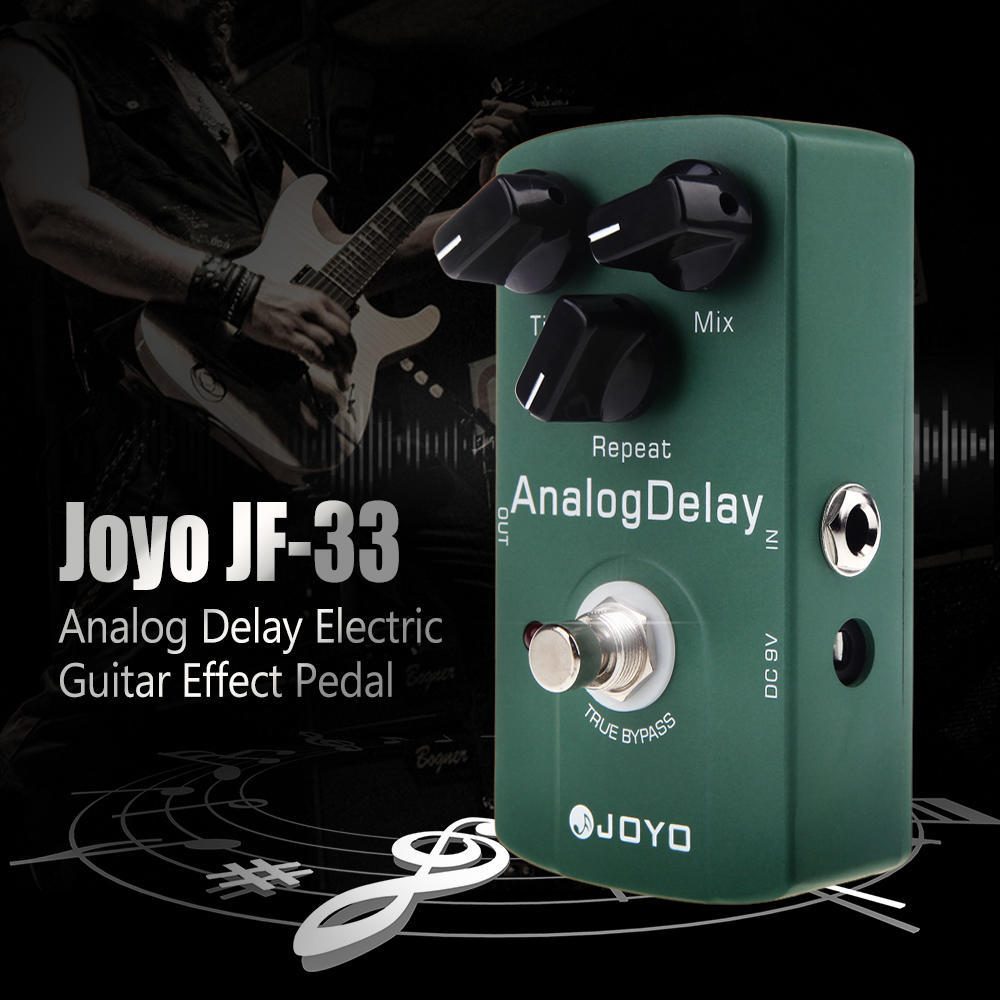 Педаль эффектов для электрогитары Joyo JF-33 с аналоговой задержкой True Bypass