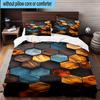 Abstract Puzzle Pattern 3pcs Bedding,Including 1pc Duvet Cover And 2pcs Pillowcases Perfect for Christmas,Ideal for Bedroom, Dormitory