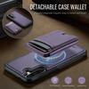 For Samsung Galaxy A56 5G Magnetic Case JEEHOOD J10 Leather Back Phone Cover with Detachable Card Holder Kickstand