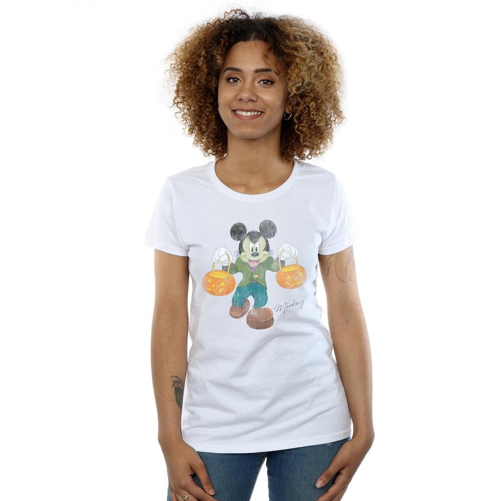 Disney Womens/Ladies Frankenstein Mickey Mouse Cotton T-Shirt