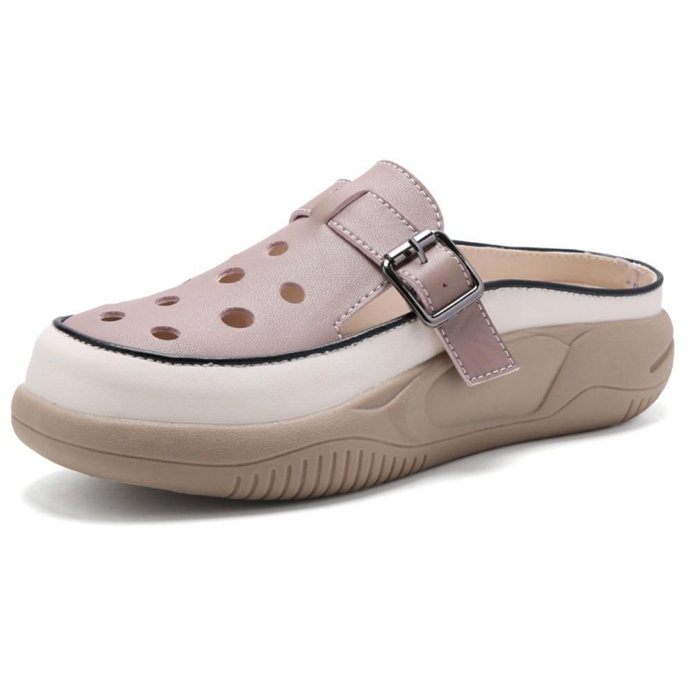 Повседневные белые туфли с толстой подошвой и цветными блоками, Le Fu Shoes