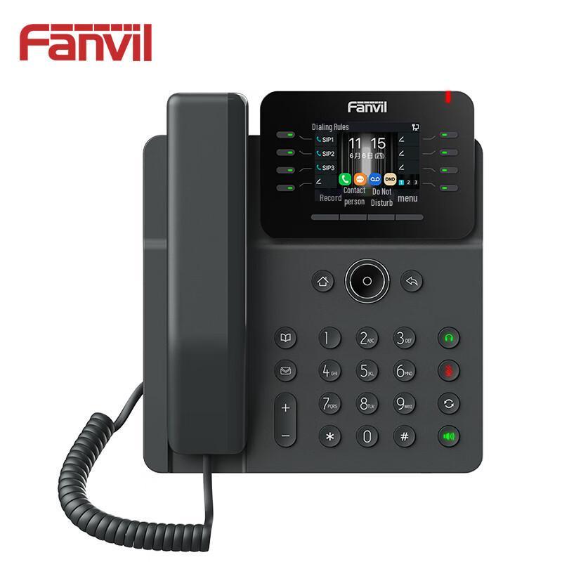 Fanvil V61G Directional IP Desk Phone with 2.4-inch HD Color Display, Dual-Band SIP for Business Offices