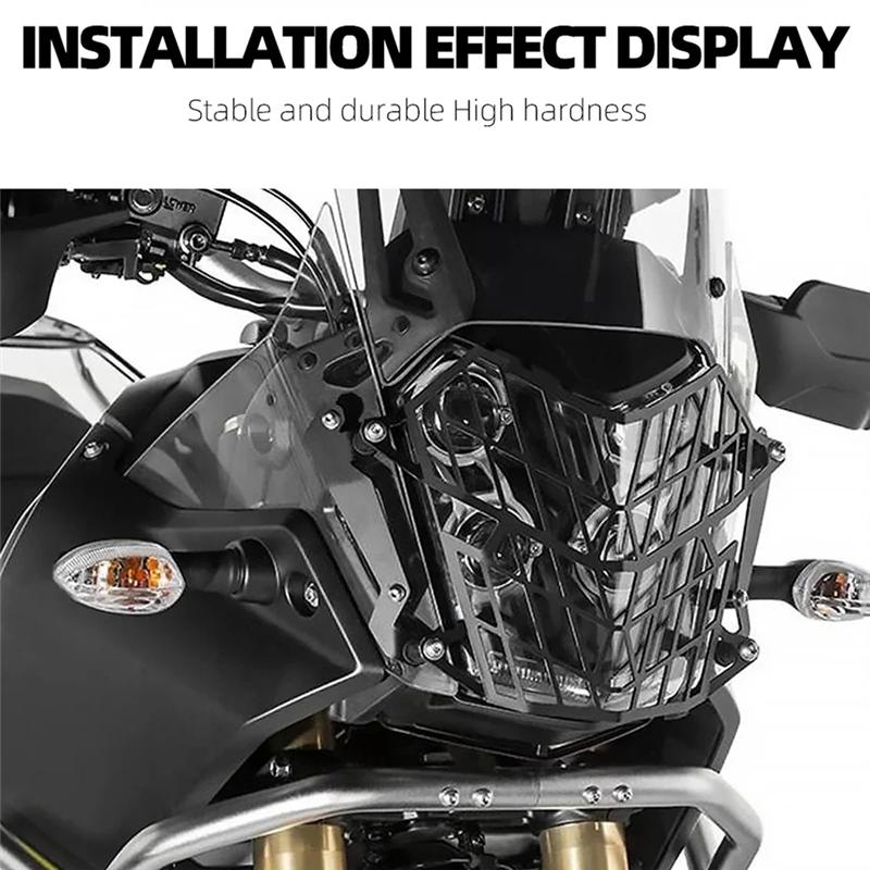 Для Tenere 700 T7 T700 XTZ700 XTZ690 -2024 Комплект защитной решетки для фары Защита фары-A87Q