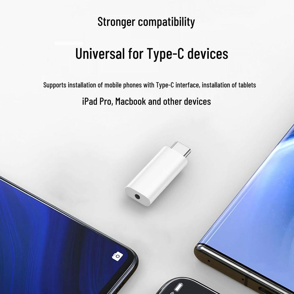Универсальный аудиоадаптер USB-C на 3,5 мм для планшетов и смартфонов