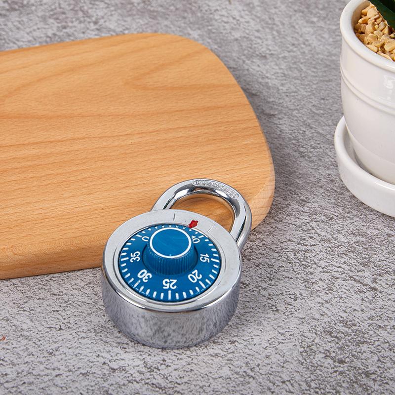 Практичный замок с паролем для поворотного стола, ретро-металлический мини-замок без ключа для сейфа, ящика, шкафчика, маленький замок