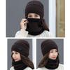 Warm Thermal Soft Neck Scarf Cap Beanie Hat Scarf Knitted Hat Balaclava