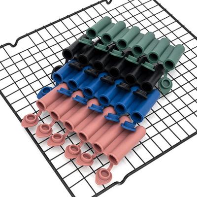 Силиконовая форма для мороженого с крышкой, мини-длинная форма для мороженого, подходит для розлива напитков в бутылки, маленькая, 6 решеток