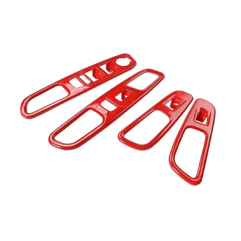 Наклейки на декоративную крышку кнопки переключателя стеклоподъемника для салона автомобиля Jeep Renegade 2016 2017 2018 2022