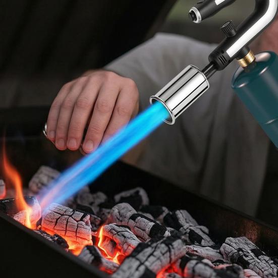 Adjustable Outdoor Propane Torch Handheld Flame Thrower Campfire Charcoal