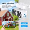 10 МП Отдельные Двойные Линзы IP-камеры WiFi PTZ Наблюдение Наружные IP66 Защита Безопасности Дома Автоматическое Отслеживание CCTV Видео ICAM365