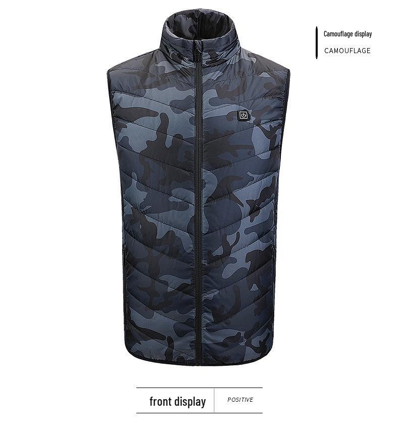 Men's Smart USB Heated Vest with Four To Eight-Zone Temperature Control