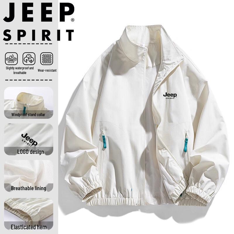 Мужская повседневная куртка JEEP SPIRIT в американском стиле с воротником-стойкой
